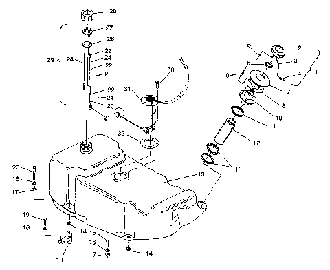 FUEL TANK SL 650 B944058 (4926992699005A)