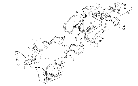 REAR BODY AND TAILLIGHT ASSEMBLY [92432]