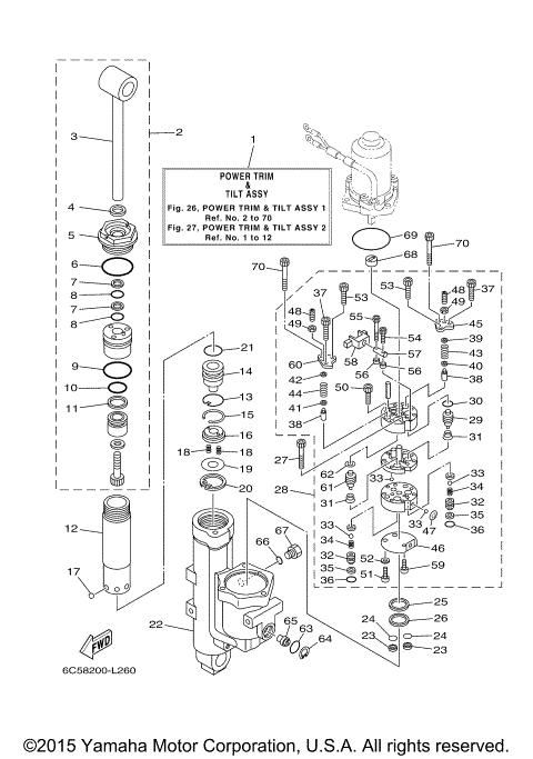 POWER TRIM TILT ASSY 1
