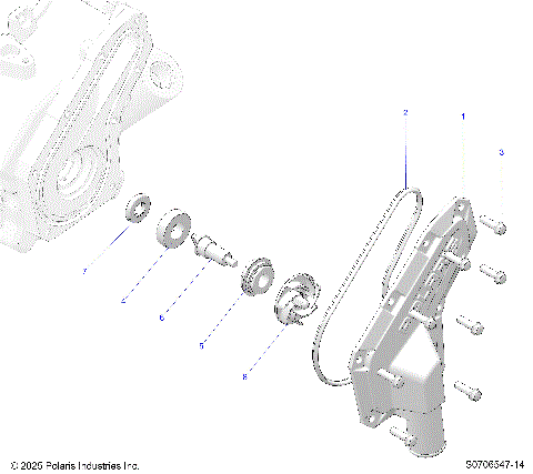 ENGINE, WATERPUMP IMPELLER & COVER
