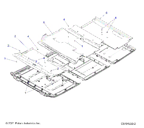 BODY, ROOF LINERS - G24GZW99A/99B (C0704536-2)