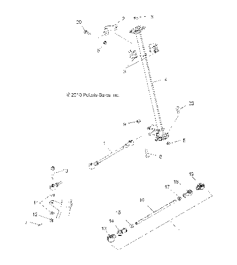 STEERING, STEERING POST - A15S6A76FA (49ATVSTEERING116X6)