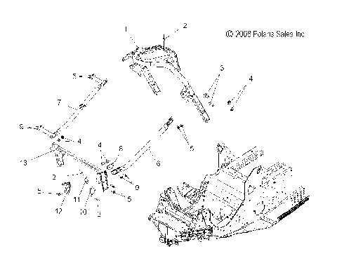 CHASSIS, FRONT - S10PB5BSA/BSL/BEA (49SNOWCHASSISFRT209550SHIFT)