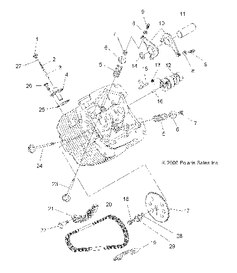 ENGINE, INTAKE and EXHAUST - A07LB27FA/LH27FB (49ATVINTAKE07HAWK)