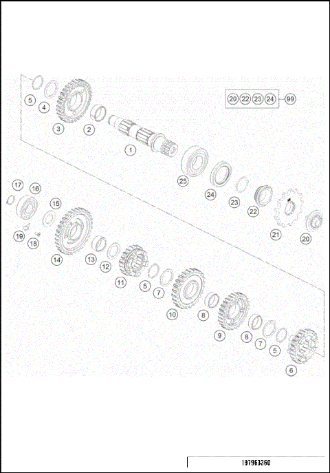 TRANSMISSION II - COUNTERSHAFT