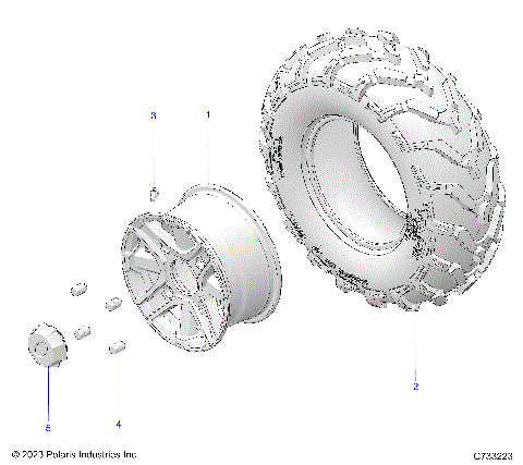 WHEELS, FRONT - R14WH9EAM/EAMC/EAS/EASC  (C733223)