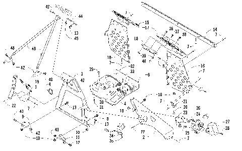 FOOTREST AND STEERING SUPPORT ASSEMBLY [87068]