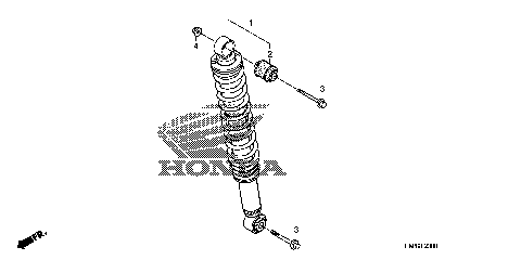 REAR SHOCK ABSORBER