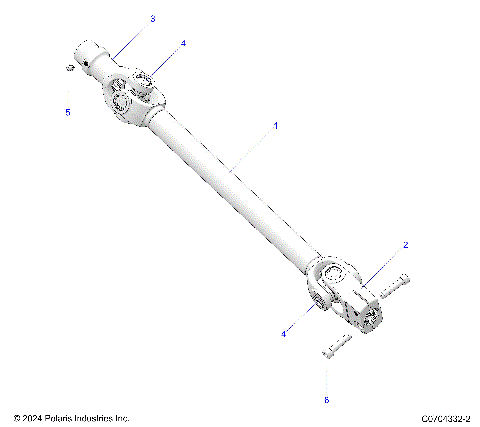 DRIVE TRAIN, FRONT PROP SHAFT