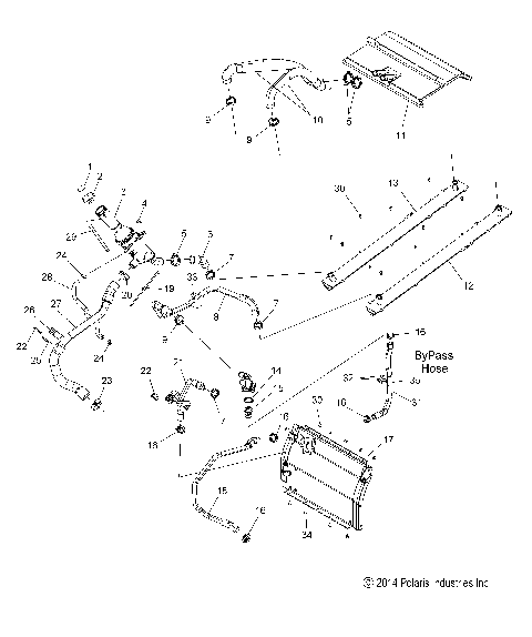 ENGINE, COOLING SYSTEM - S16DF6PE/PEL ALL OPTIONS (49SNOWCOOLING156PROS)