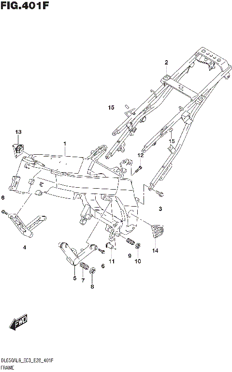 FRAME (DL650XAL6 E03)