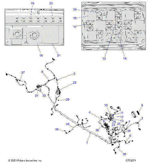 ELECTRICAL, WIRE HARNESS, CHASSIS, STANDARD - Z23RMC2KAJ/BJ (C703071)