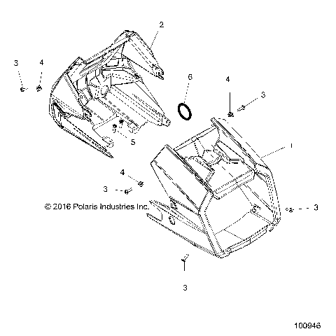 BODY, HEADLIGHT POD - A18SEA57F1/SEE57F1/7 (100946)