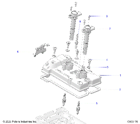ENGINE, VALVE COVER & SPARK PLUGS - S26TLF9FSL (C601769)