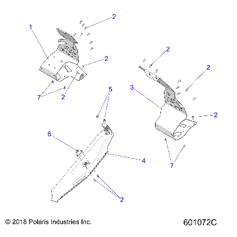 CHASSIS, CLUTCH GUARD and FOOTRESTS - S21DDL8RS ALL OPTIONS (601072C)