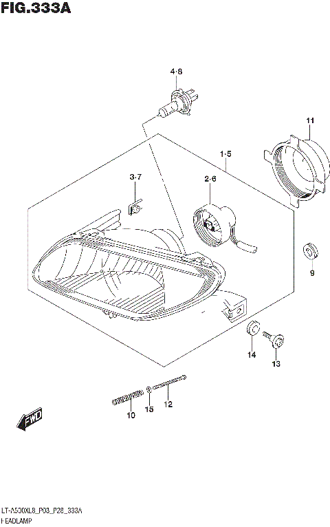 HEADLAMP (LT-A500XL8 P03)
