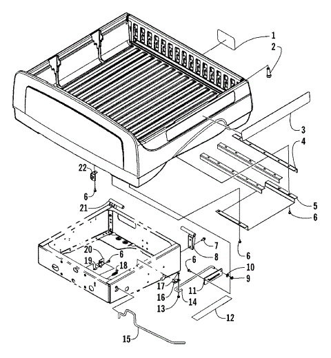 BOX AND TAILGATE ASSEMBLY