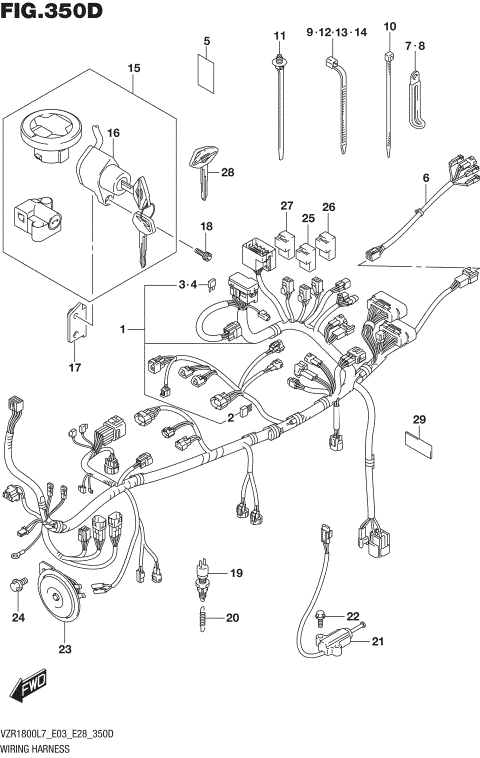 WIRING HARNESS (VZR1800BZL7 E33)