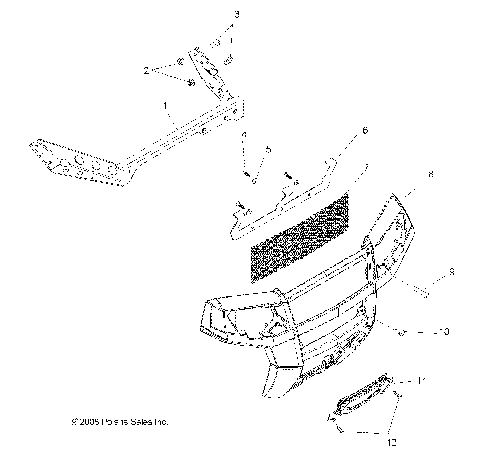 BODY, FRONT BUMPER - R09VH76AX (49RGRBUMPER09RZR)