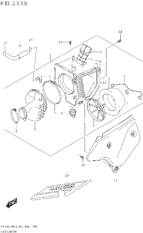 AIR CLEANER (DR-Z400SM)