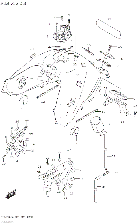 FUEL TANK (DL1050RJ)