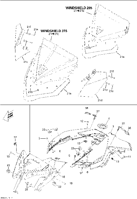 09- Windshield And Console 800R ETEC