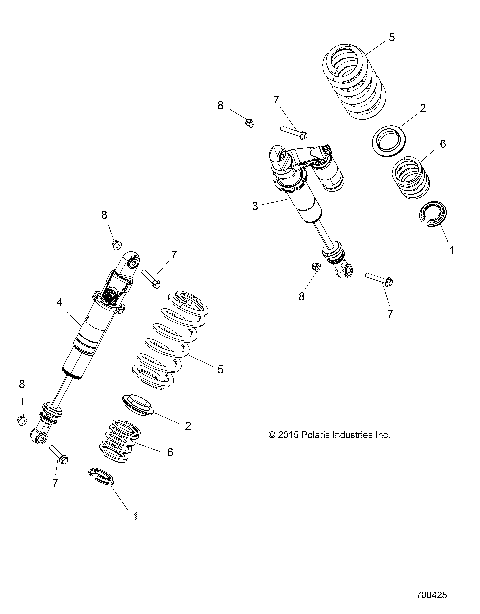 SUSPENSION, REAR SHOCK MOUNTING - Z16VBE99AK/AW/AB (700425)