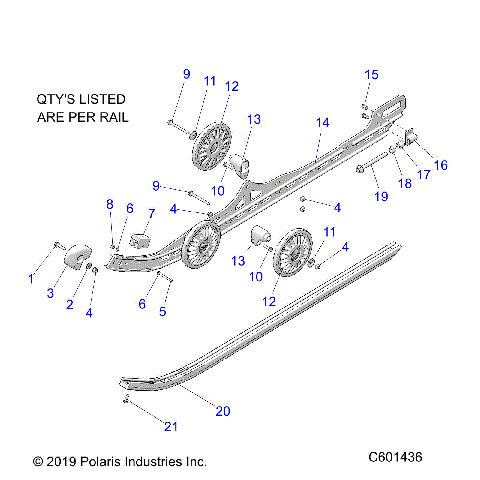 SUSPENSION, RAIL ASM. - S20DCH8RS ALL OPTIONS (C601436)