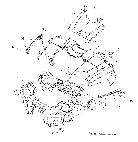 BODY, HOOD and FRONT FASCIA - R10TH76/TY76 ALL OPTIONS (49RGRLATCH108004X4)