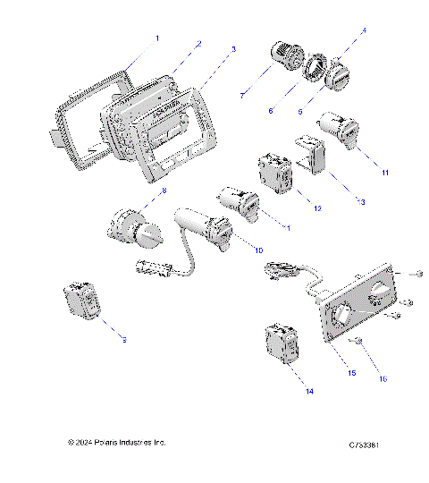 ELECTRICAL, DASH INSTRUMENTS AND CONTROLS - R25M4U57Z5/B5/Z6/B6 (C733381)