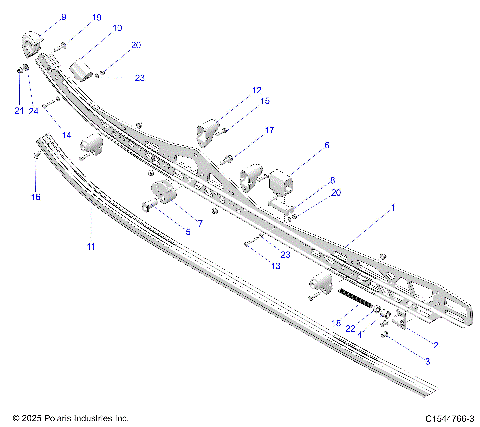 SUSPENSION, RAIL BEAM LH/RH - S26TLF9FSL (C1544766-3)