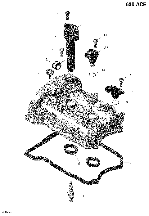 01- Valve Cover - 600 ACE