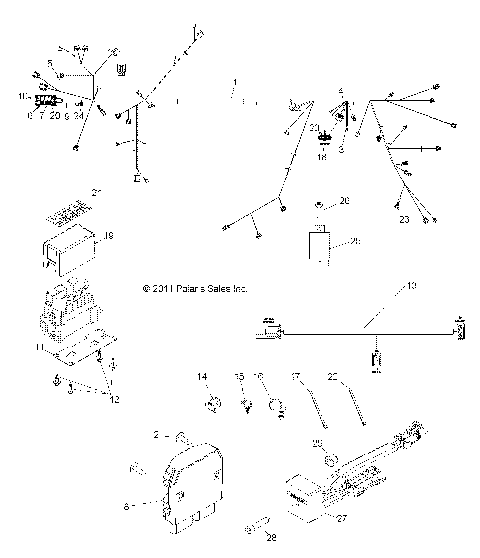 ELECTRICAL, WIRE HARNESS - R12XE7EFX (49RGRHARNESS12RZR4I)