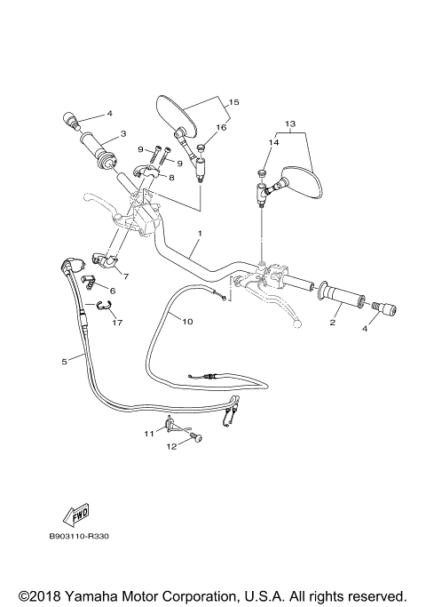 STEERING HANDLE CABLE