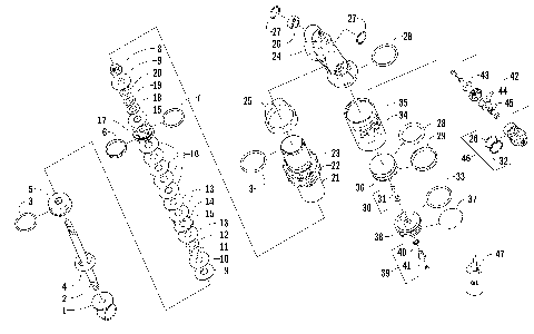 REAR SUSPENSION FRONT ARM SHOCK ABSORBER [95838]