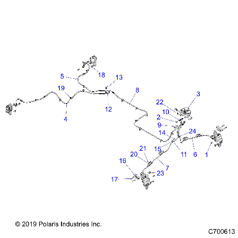 BRAKES, BRAKE LINES AND MASTER CYLINDER - R20TAA99A1/A7/B1/B7/E99A1/A7/A9/AM/AS/AZ/B1/B7/B9/BM/BS/BZ (C700613)