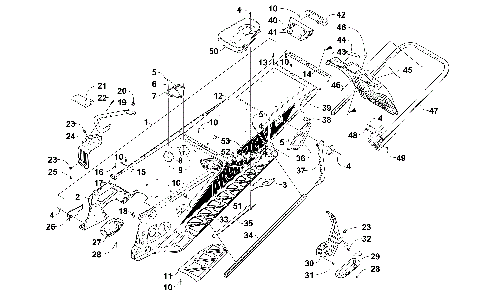 TUNNEL, REAR BUMPER, AND SNOWFLAP ASSEMBLY [101772]