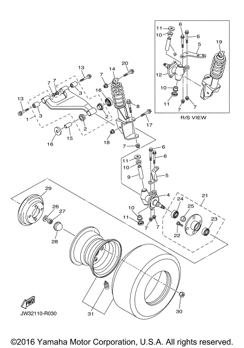 FRONT SUSPENSION & WHEEL