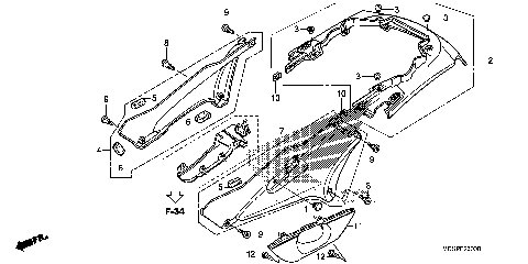 SIDE COVER@REAR COWL