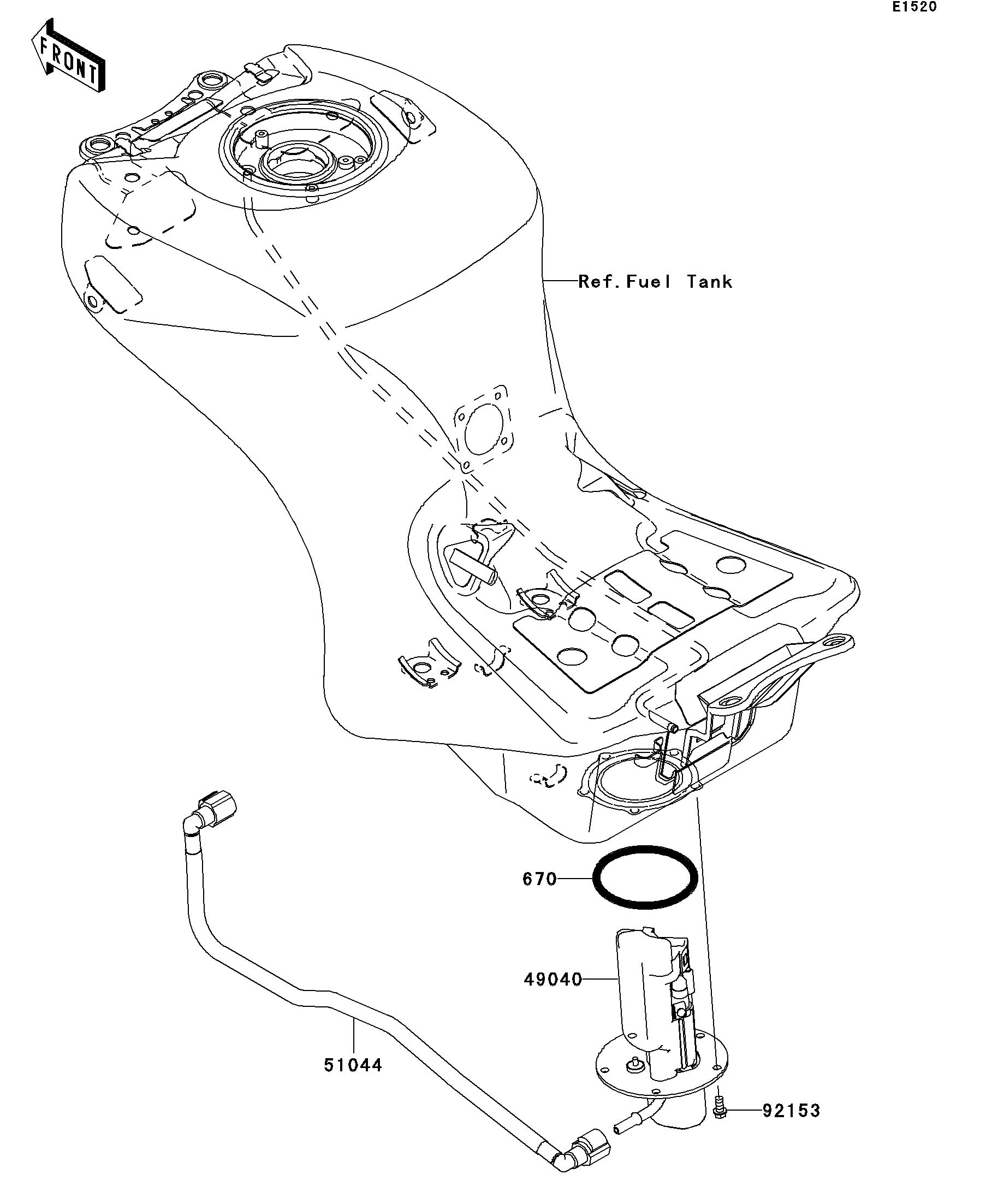 2007 Kawasaki Ninja ZX-14 Fuel Pump Motorcycles Parts Finder