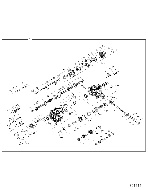 DRIVE TRAIN, MAIN GEARCASE - Z21CHA57K2 (701314)