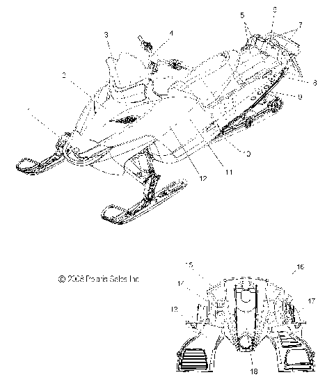 BODY, DECALS - S09PR8ESL/PS8ESL/EEL (49SNOWDECAL09600SB)