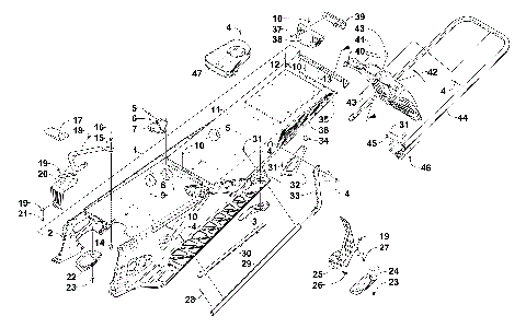 TUNNEL, REAR BUMPER, AND SNOWFLAP ASSEMBLY [101433]