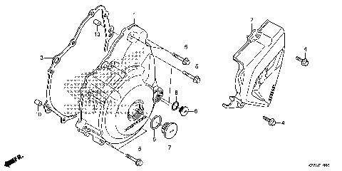 LEFT CRANKCASE COVER