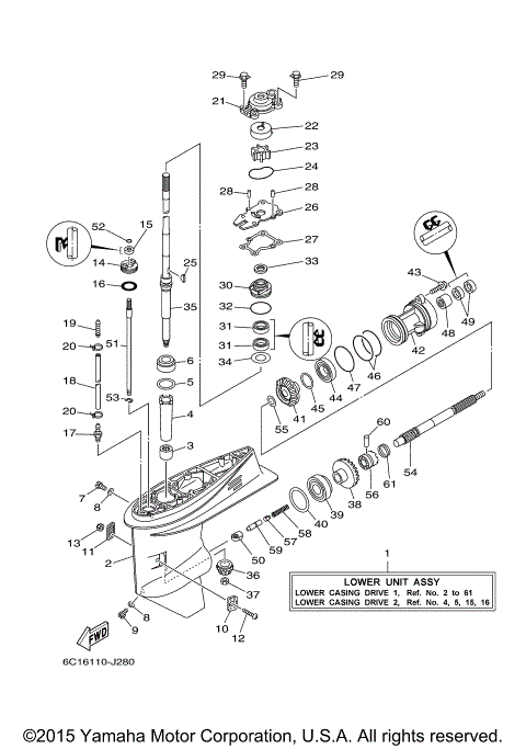 LOWER CASING DRIVE 1
