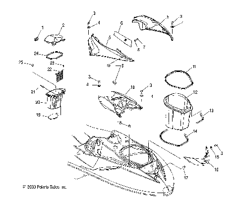 SHROUD and STORAGE - W045303CA/IA (4990539053A04)