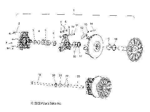 DRIVE TRAIN, PRIMARY CLUTCH - S09NJ5BS/BSF/BSL/BE (49SNOWDRIVECLUTCH08550)