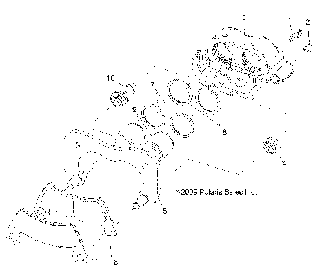 BRAKES, REAR CALIPER - R10HR76AG/AR (49RGRCALIPERRR106X6)