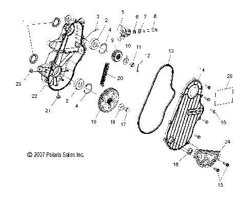 DRIVE TRAIN, CHAINCASE - S08PG8ES/EE/PH8ES/EE (49SNOWCHAINCASE08RMK155)