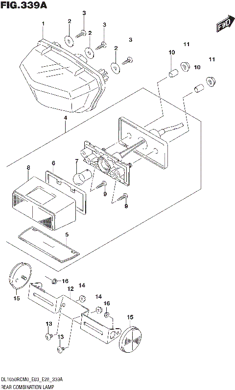 REAR COMBINATION LAMP (DL1050RQ)